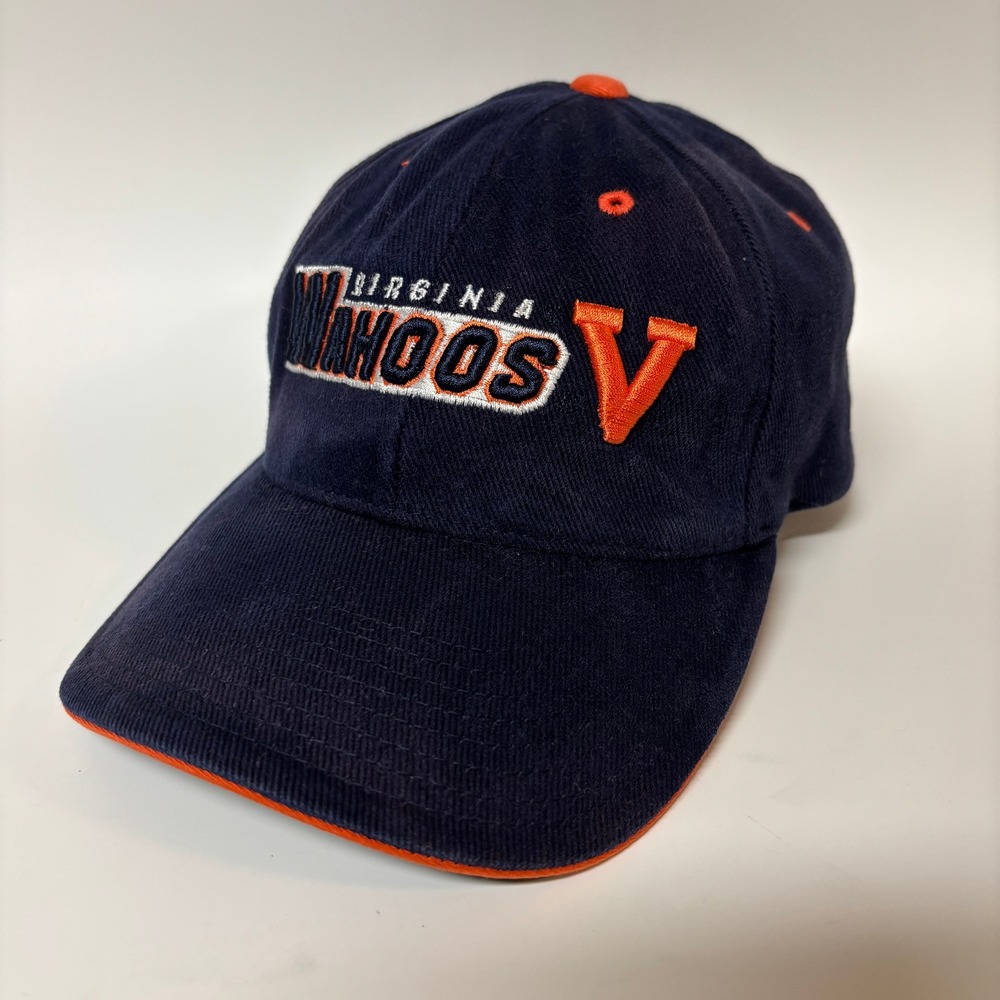 Starter Virginia Wahoos Navy‎ Blue Corduroy Adjustable Hat Mens NCAA